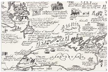 (PICTORIAL MAPS -- MANUSCRIPT.) Peter Reynolds Furse. Some of the Story of Southern Ontario.